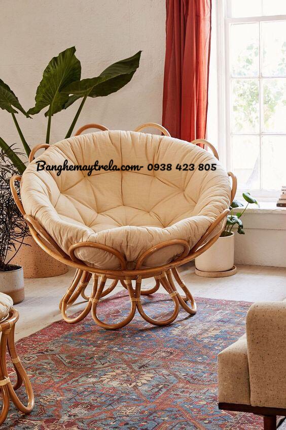 Ghế mây hoa papasan